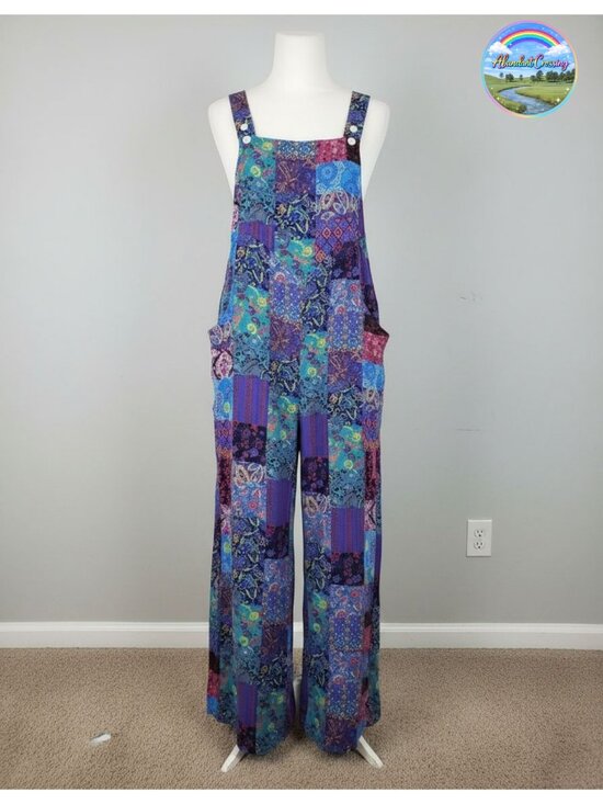 Pants - Ekouaer Women's Boho Overalls Sleeveless Loose Fit Wide Leg Jumpsuit